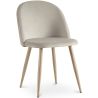 Buy Dining Chair - Velvet Upholstered - Scandinavian Style - Bennett Light grey 59990 - prices