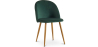 Buy Dining Chair - Velvet Upholstered - Scandinavian Style - Bennett Dark green 59990 in the Europe