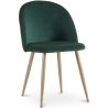 Buy Dining Chair - Velvet Upholstered - Scandinavian Style - Bennett Dark green 59990 in the Europe