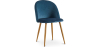 Buy Dining Chair - Velvet Upholstered - Scandinavian Style - Bennett Dark blue 59990 home delivery