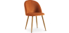 Buy Dining Chair - Velvet Upholstered - Scandinavian Style - Bennett Reddish orange 59990 with a guarantee