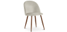 Buy Dining Chair - Upholstered in Velvet - Scandinavian Design - Bennett Light grey 59991 at MyFaktory