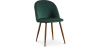 Buy Dining Chair - Upholstered in Velvet - Scandinavian Design - Bennett Dark green 59991 in the Europe