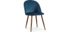 Buy Dining Chair - Upholstered in Velvet - Scandinavian Design - Bennett Dark blue 59991 home delivery