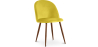 Buy Dining Chair - Upholstered in Velvet - Scandinavian Design - Bennett Yellow 59991 - in the EU