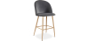 Buy Velvet Upholstered Stool - Scandinavian Design - Bennett Dark grey 59992 at MyFaktory