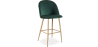 Buy Velvet Upholstered Stool - Scandinavian Design - Bennett Dark green 59992 in the Europe