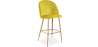 Buy Velvet Upholstered Stool - Scandinavian Design - Bennett Yellow 59992 - in the EU