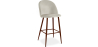 Buy Velvet Upholstered Stool - Scandinavian Design - Bennett Light grey 59993 at MyFaktory