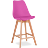 Buy Premium Brielle Scandinavian design bar stool with cushion - Wood Fuchsia 59278 in the Europe