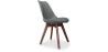 Buy Brielle Scandinavian design Premium Chair with cushion - Dark Legs Dark grey 59953 in the Europe