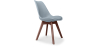Buy Brielle Scandinavian design Premium Chair with cushion - Dark Legs Light grey 59953 - in the EU