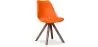 Buy Premium Scandinavian design Brielle chair with Cushion - Dark Legs Orange 59954 in the Europe