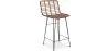 Buy Bar Stool Design Boho Bali Synthetic Wicker 65cm - Kimi Natural wood 59994 - in the EU