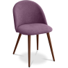 Buy Dining Chair - Upholstered in Fabric - Scandinavian Style -Bennett Purple 58982 - prices