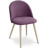 Buy Dining Chair - Upholstered in Fabric - Scandinavian Style -Bennett  Purple 59261 - prices