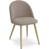 Buy Dining Chair - Upholstered in Fabric - Scandinavian Style -Bennett  Taupe 59261 - in the EU