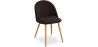 Buy Dining Chair - Upholstered in Fabric - Scandinavian Style -Bennett  Dark Brown 59261 with a guarantee