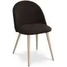 Buy Dining Chair - Upholstered in Fabric - Scandinavian Style -Bennett  Dark Brown 59261 with a guarantee
