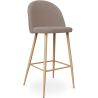 Buy Fabric Upholstered Stool - Scandinavian Design - 76cm - Bennett Taupe 59356 - prices