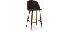 Buy Fabric Upholstered Stool - Scandinavian Design - 73cm - Bennett Dark Brown 59357 home delivery