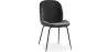 Buy Dining Chair Accent Velvet Upholstered Retro Design - Cyrus Dark grey 59996 at MyFaktory