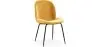 Buy Dining Chair Accent Velvet Upholstered Retro Design - Cyrus Mustard 59996 - in the EU