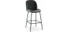 Buy Bar Stool Accent Velvet Upholstered Retro Design 73cm - Elias Dark grey 59997 at MyFaktory