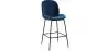Buy Bar Stool Accent Velvet Upholstered Retro Design 73cm - Elias Dark blue 59997 in the Europe