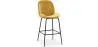 Buy Bar Stool Accent Velvet Upholstered Retro Design 73cm - Elias Mustard 59997 - in the EU