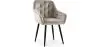 Buy Dining Chair with Armrests - Upholstered in Velvet - Carrol Taupe 59998 at MyFaktory