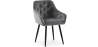Buy Dining Chair with Armrests - Upholstered in Velvet - Carrol Dark grey 59998 in the Europe