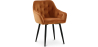 Buy Dining Chair with Armrests - Upholstered in Velvet - Carrol Orange 59998 home delivery