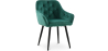 Buy Dining Chair with Armrests - Upholstered in Velvet - Carrol Green 59998 with a guarantee