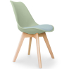 Buy Brielle Scandinavian design Chair with cushion  Pastel green 58293 at MyFaktory