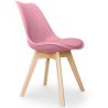 Buy Brielle Scandinavian design Chair with cushion  Pastel pink 58293 in the Europe