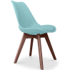 Buy Brielle Scandinavian design Premium Chair with cushion - Dark Legs Pastel green 59953 - in the EU