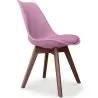 Buy Brielle Scandinavian design Premium Chair with cushion - Dark Legs Pastel Purple 59953 at MyFaktory