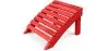 Buy Garden Chair Footrest Adirondack Wood Outdoor Furniture - Anela Red 60006 - in the EU