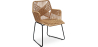 Buy Garden Dining Chair Design Boho Bali Rattan Synthetic - Zane Black 60015 - in the EU