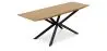 Buy Dining Table 220 cm Rectangular Industrial Design – Wood & Black Metal – 6/8 Seats – Holh Natural wood 60019 - in the EU