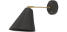 Buy Wall lamp with adjustable shade in scandinavian style, metal - Roser Black 60022 - in the EU