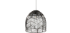 Buy Hanging Lamp Boho Bali Design Natural Rattan - Huy Black 60040 - in the EU