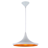 Buy Wide Shade Pendant Lamp - Aluminium White 22727 - prices