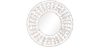 Buy Wall Mirror - Boho Bali Round Design (60 cm) - Chiua White 60060 - in the EU
