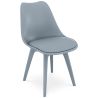 Buy Premium Brielle Scandinavian Design chair with cushion Light grey 59277 home delivery