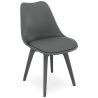 Buy Premium Brielle Scandinavian Design chair with cushion Dark grey 59277 with a guarantee