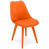 Buy Premium Brielle Scandinavian Design chair with cushion Orange 59277 - in the EU