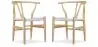 Buy X2 Dining Chair Scandinavian Design Wooden Cord Seat - Wish Natural wood 60062 - prices