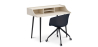 Buy Office Desk Table Wooden Design Scandinavian Style Eldrid + Design Office Chair with Wheels Black 60066 - prices